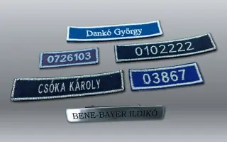 Névkitűző, azonosító