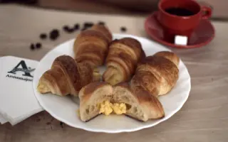 Mini vajas vaníliás croassan 1 kg-os kiszerelés 1