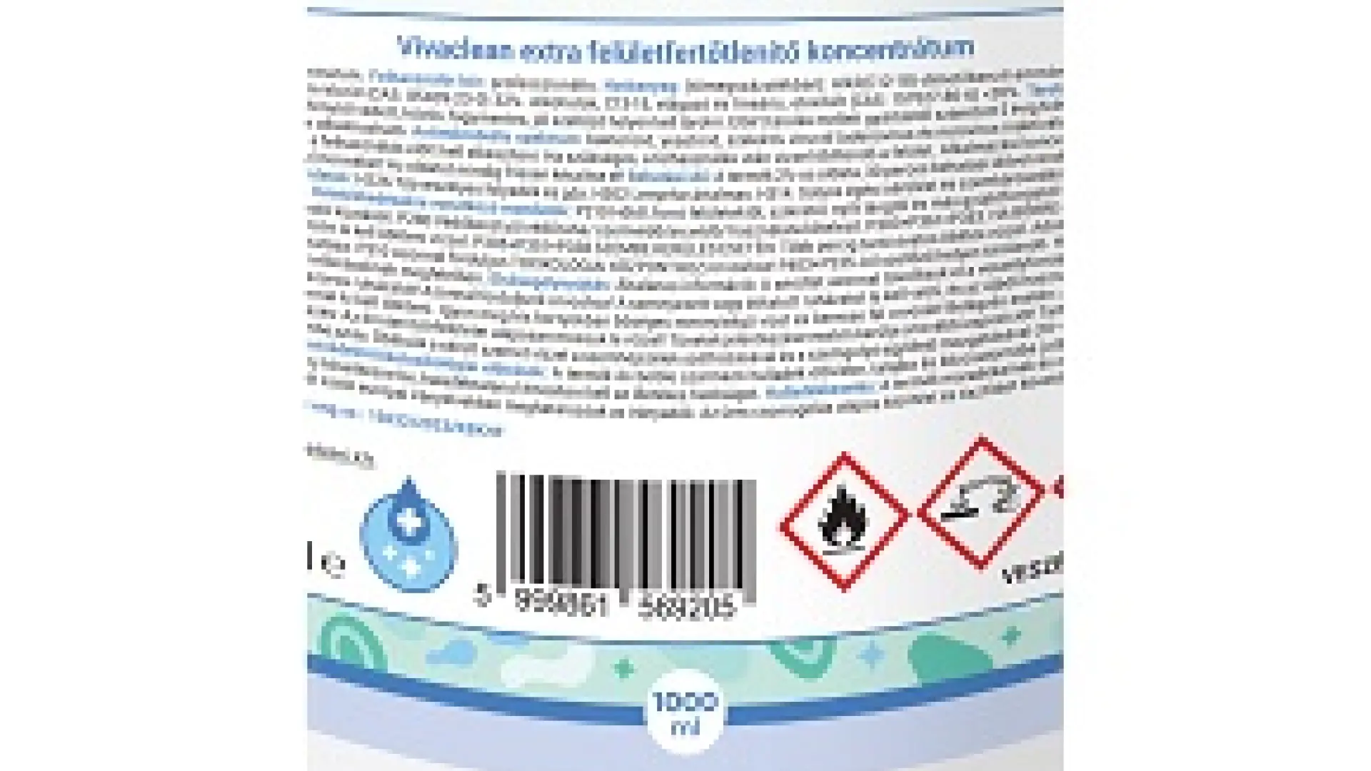Vivaclean extra felületfertőtlenítő koncentrátum 1000 ml