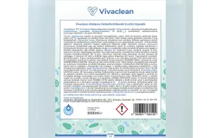Vivaclean általános felületfertőtlenítő tisztítószer 5000 ml 1