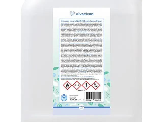 Vivaclean extra felületfertőtlenítő koncentrátum 5000 ml