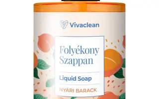 Vivaclean folyékony szappan nyári barack illat 500 ml 1