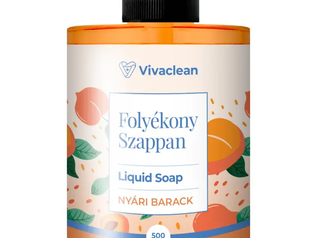 Vivaclean folyékony szappan nyári barack illat 500 ml