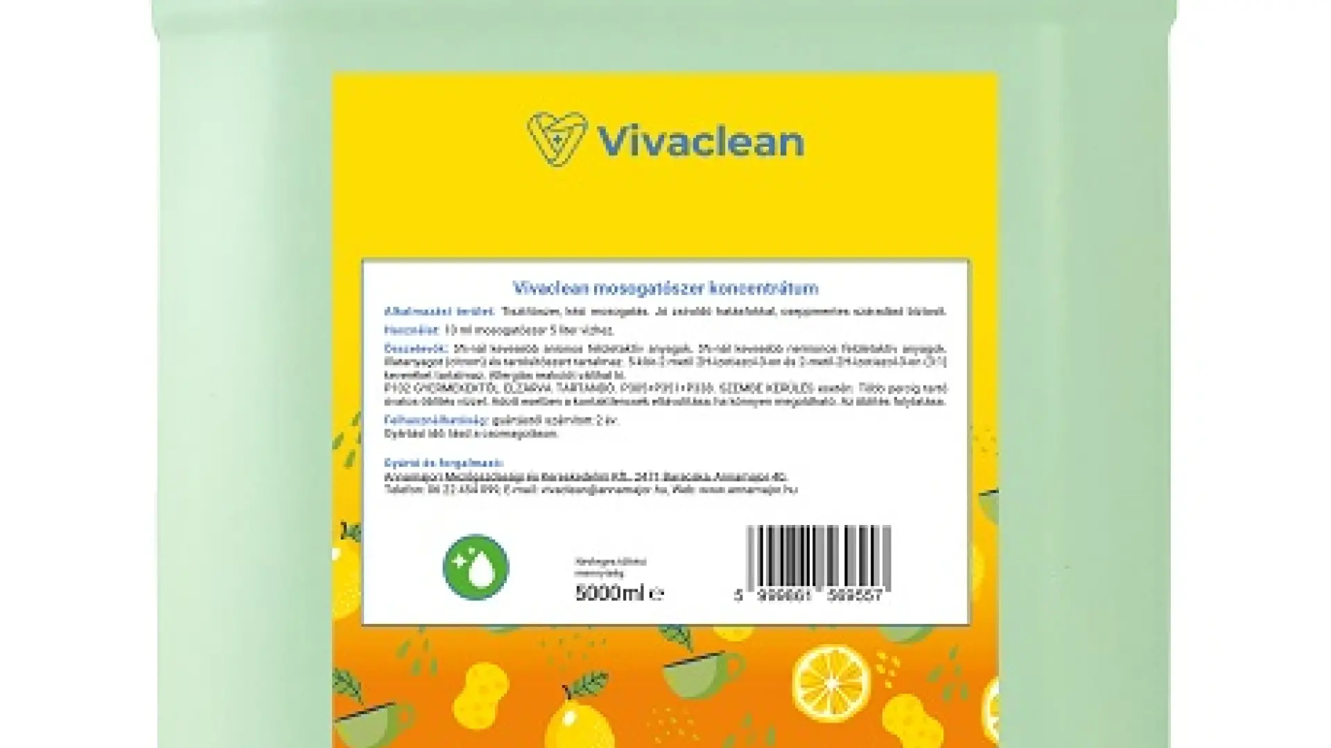 Vivaclean mosogatószer koncentrátum  5000 ml