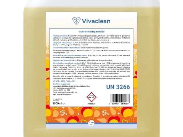 Vivaclean hideg zsíroldó 5000 ml