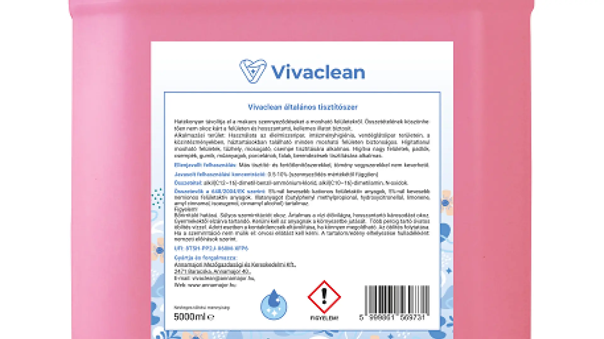 Vivaclean általános tisztítószer (virág illat) 5000 ml