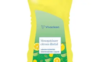 Vivaclean mosogatószer citrom illattal 1000 ml 1