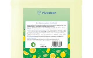 Vivaclean mosogatószer citrom illattal 5000 ml 1