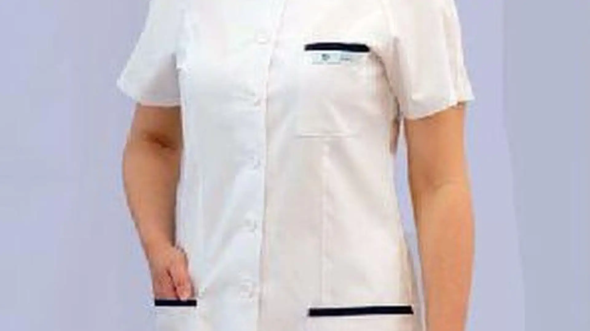 Női tunika 4012 -  Stella fehér, 180g/m2, 50% pamut 50%/ polyeszter, 90C mosható.