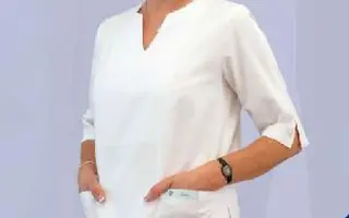 Női tunika 4104 - Stella fehér, 180g/m2, 50% pamut 50%/ polyeszter, 90C mosható. 1