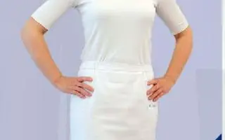 Női szoknya 4203 - Stella fehér, 180g/m2, 50% pamut 50%/ polyeszter, 90C mosható.  1