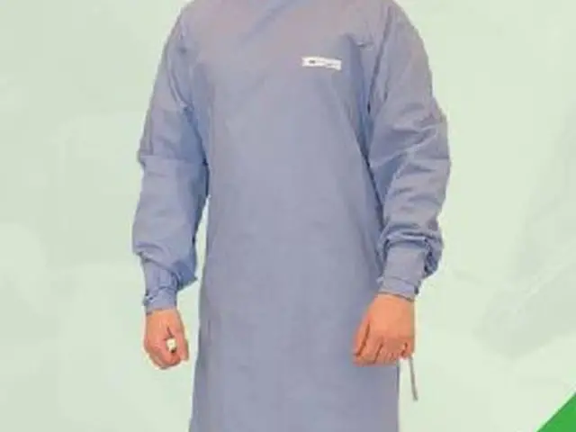 Unisex műtős köpeny  4502 -  Stefán v.kék, 185g/m2, 100% pamut, 90C mosható.