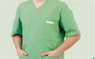 Unisex műtős ing 4505 - Stefán, v.kék, 185g/m2, 100% pamut, 90C mosható. 1