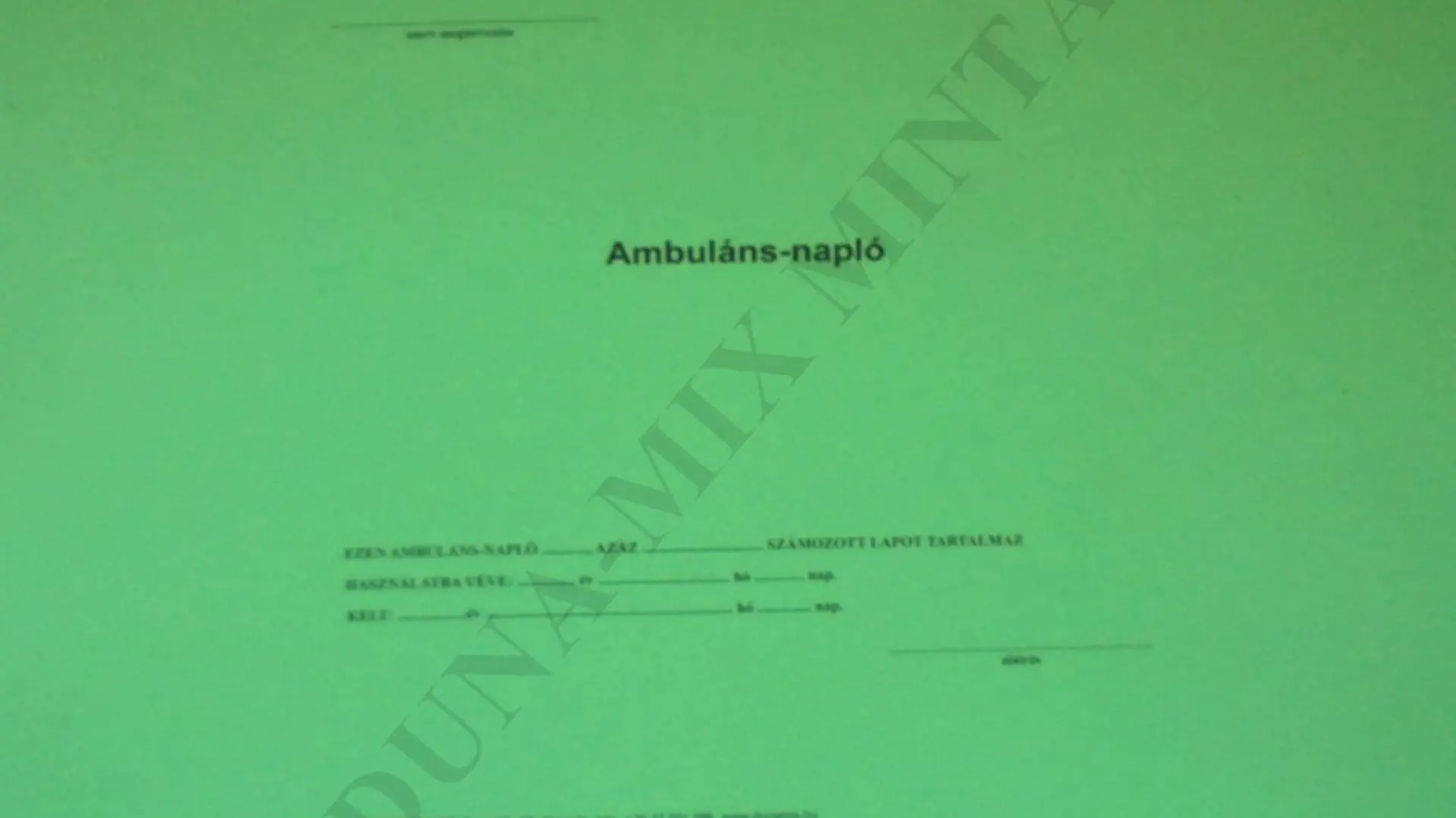 Ambuláns napló