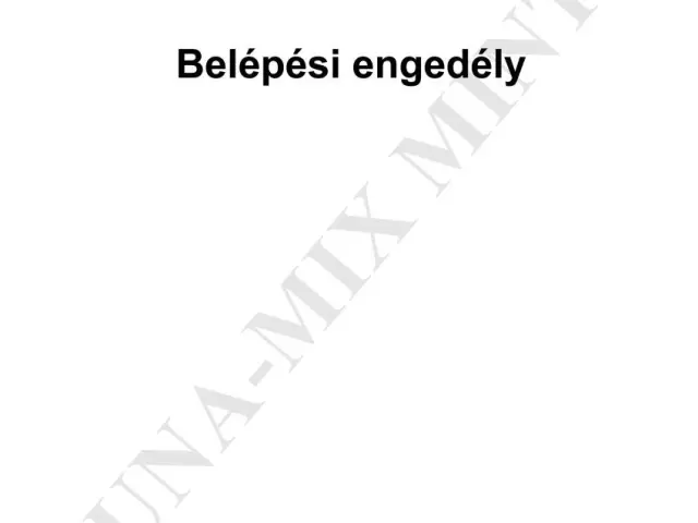 Belépési engedély (200 /lapos)