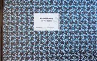 Bűncselekmény nyilvántart. 50 /lapos 1