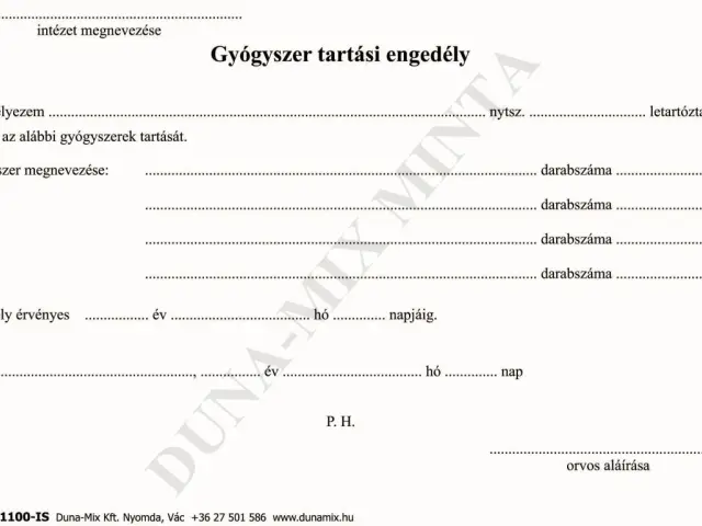 Gyógyszertartási engedély