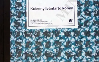 Kulcsnyilvántartó könyv 1