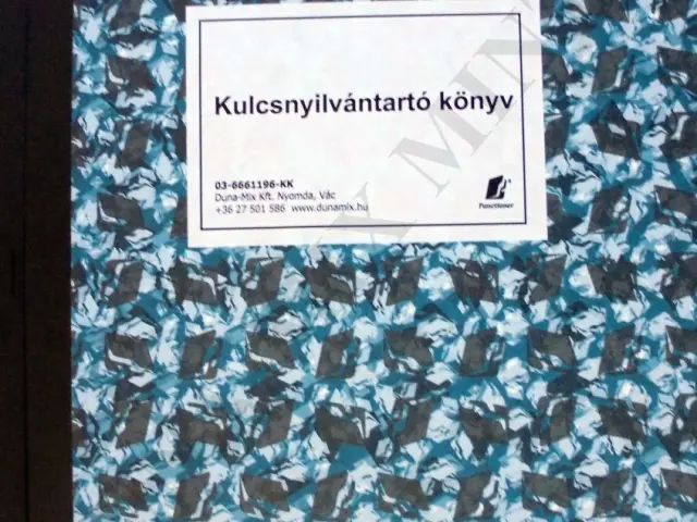 Kulcsnyilvántartó könyv