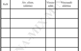 Könyvkölcsözési /lap 1