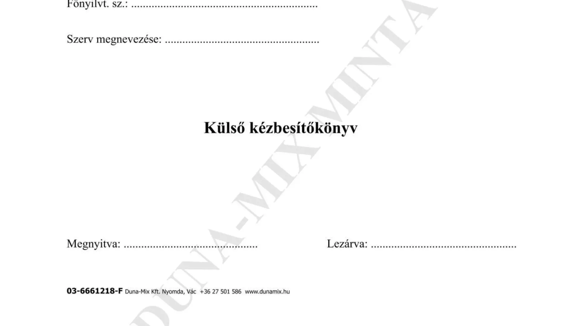 Külső kézbesítőkönyv