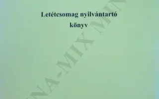 Letéti csomagnyilvántartó 1