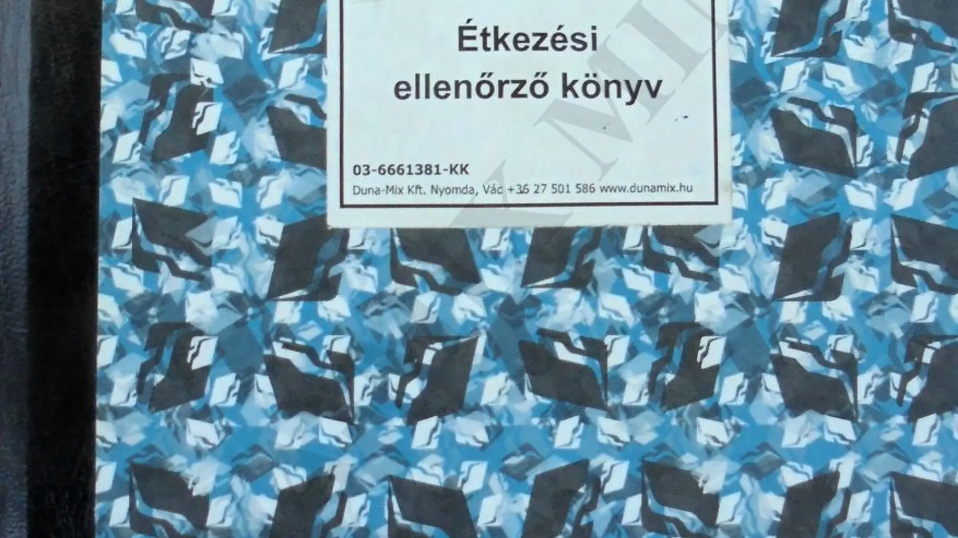 Étk. ellenőrzőkönyv (közétk.)