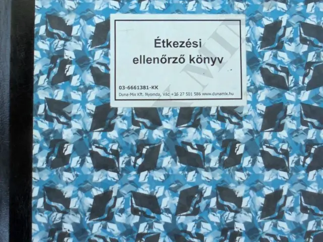 Étk. ellenőrzőkönyv (közétk.)
