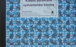 Kiadott parancsok nyilvántartási könyve 1