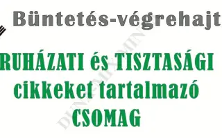 Csomagszelvény ruházati—tisztasági 1