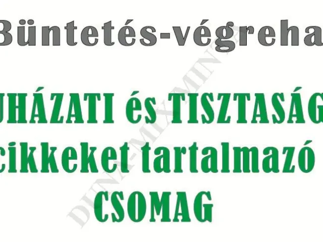 Csomagszelvény ruházati—tisztasági
