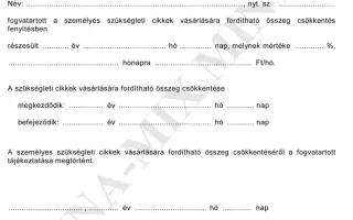 25. sz. függ. Értes. a szüks. cikk. vásárl.-ra ford. összeg csökk.-ről 1