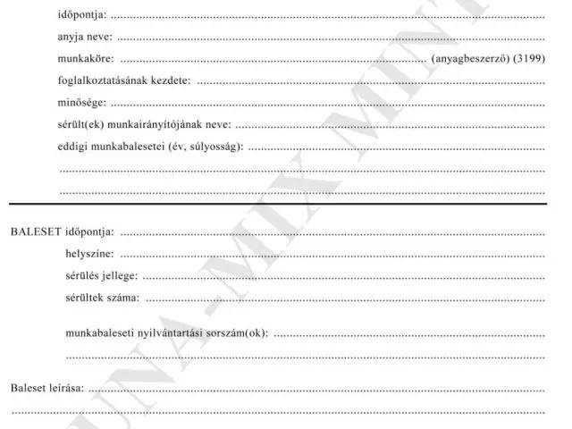 23. sz. mell.Munkabaleseti nyilvántartás