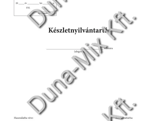 Készletnyílvántartás