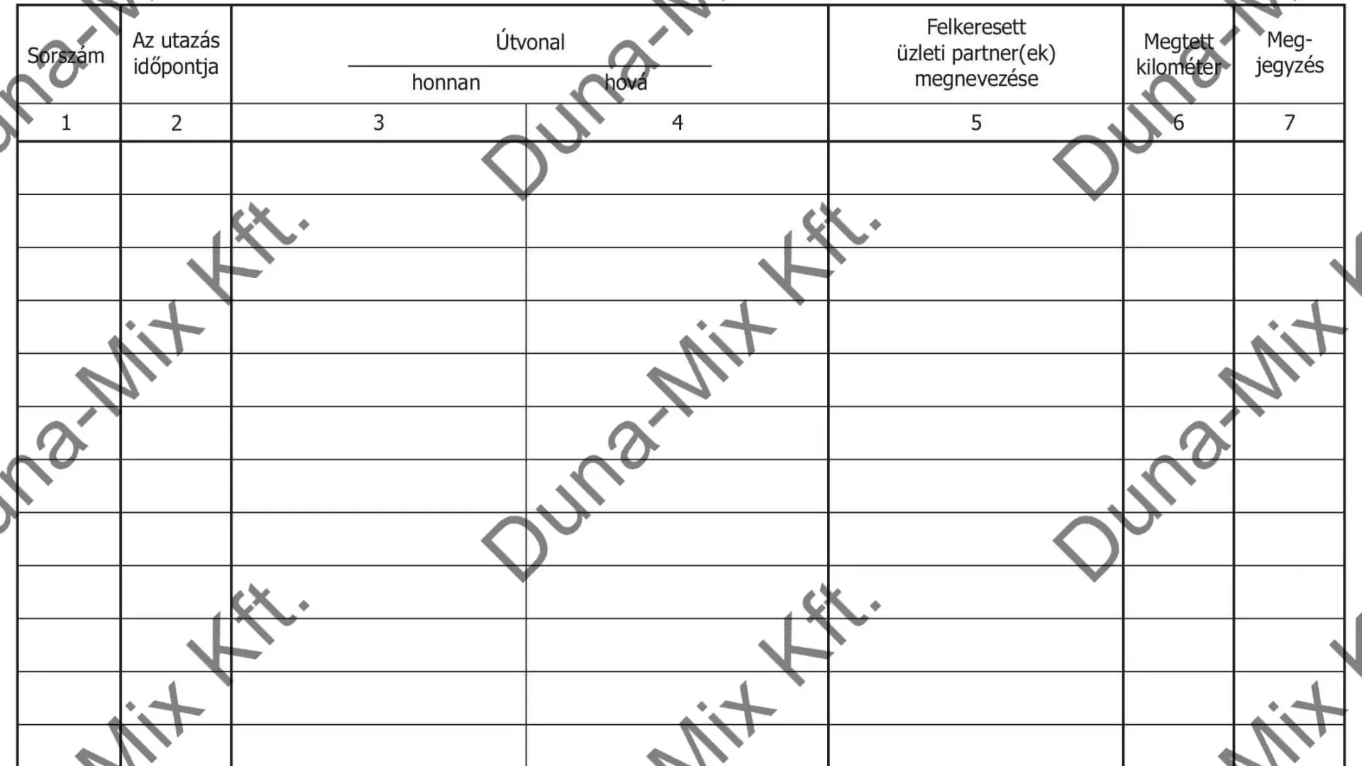 Útnyilvántartás