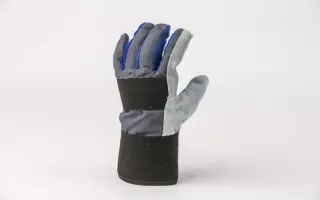 Bőr/Textil kombinált 5 ujjas védőkesztyű (IHV5/K-1) - 9 1