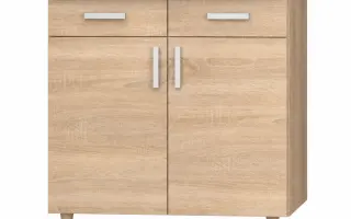 2 ajtós, 2 fiókos alsószekrény 1